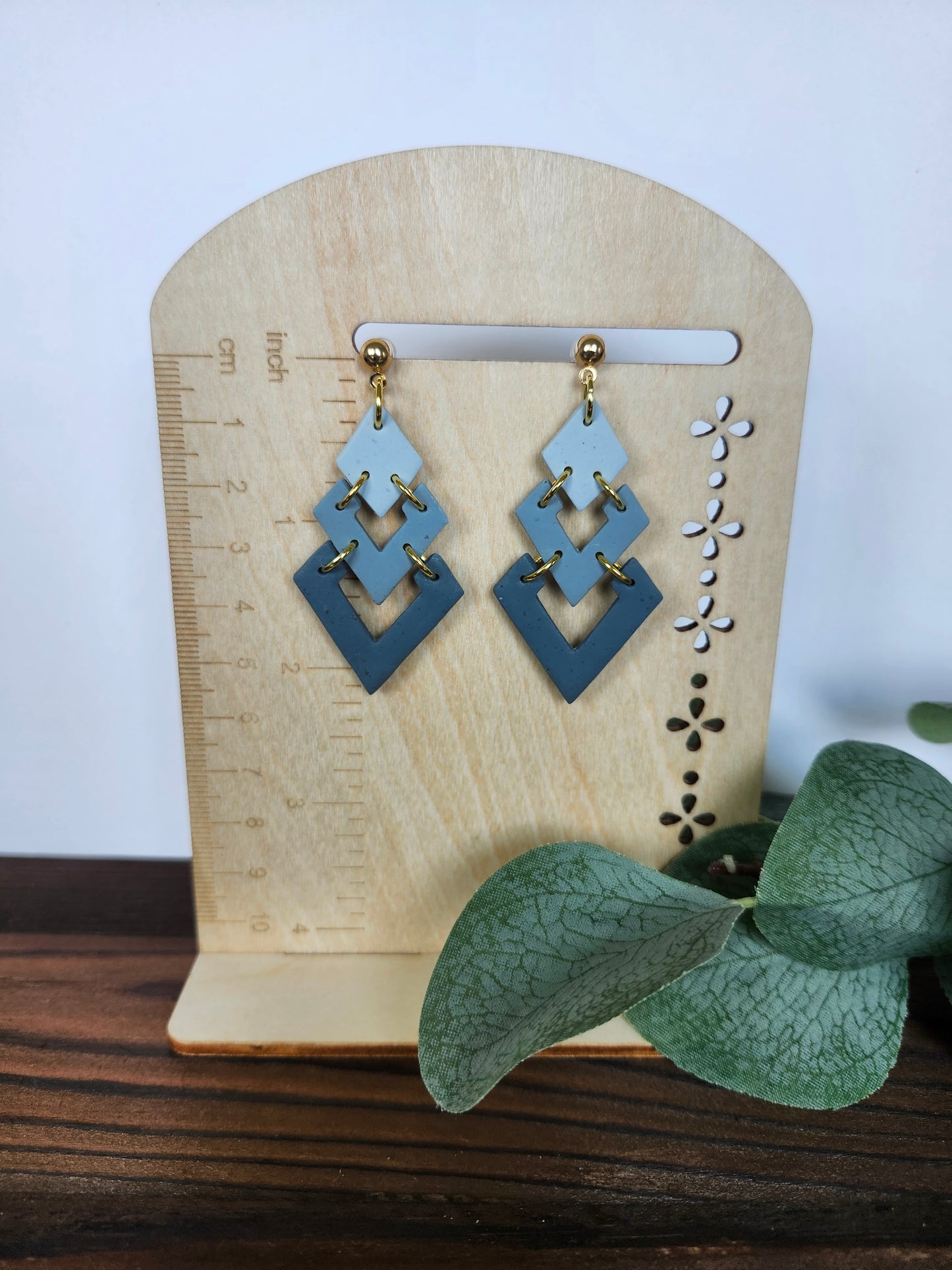 3 Tiered Ombre Dangle Earring