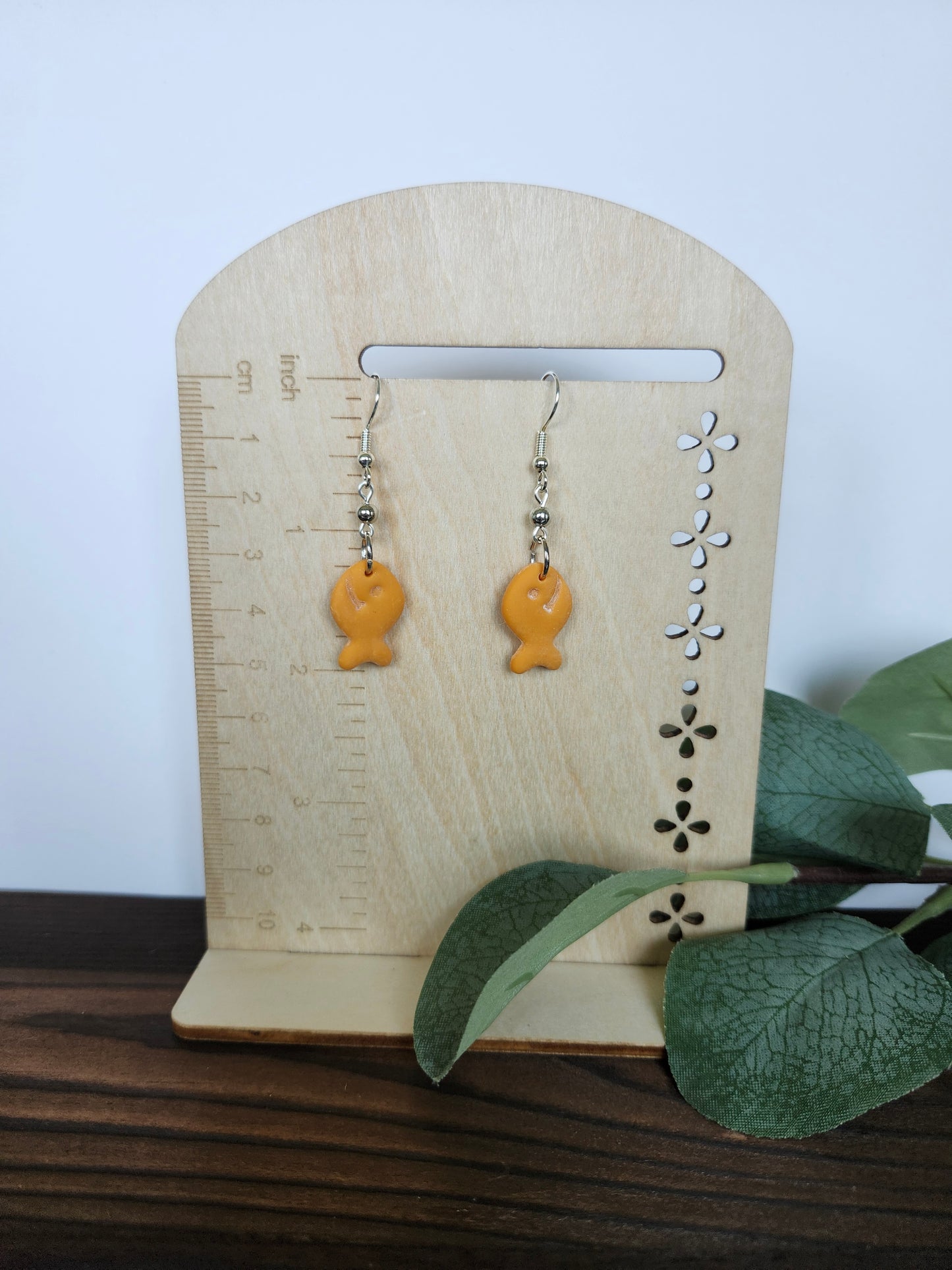 Goldfish Snack Dangle Earring