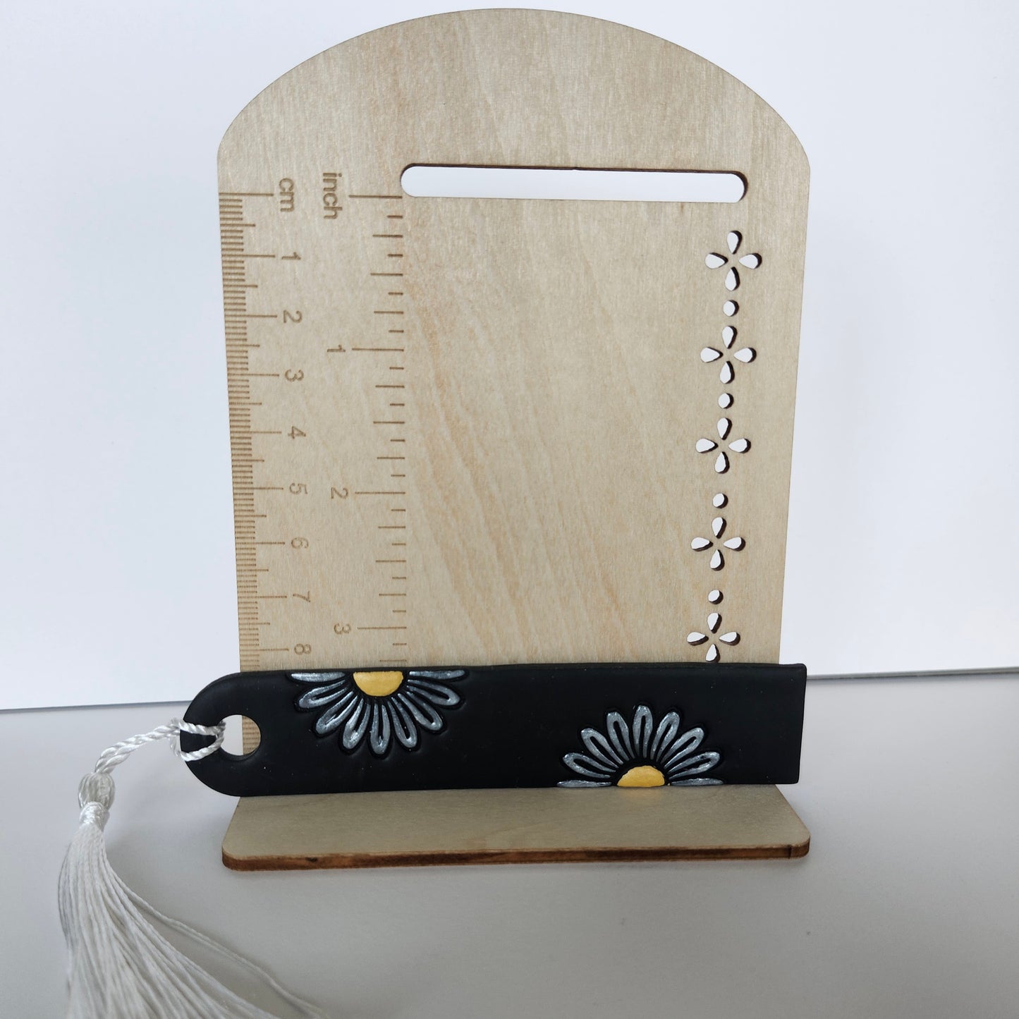 Gray Flower Bookmark