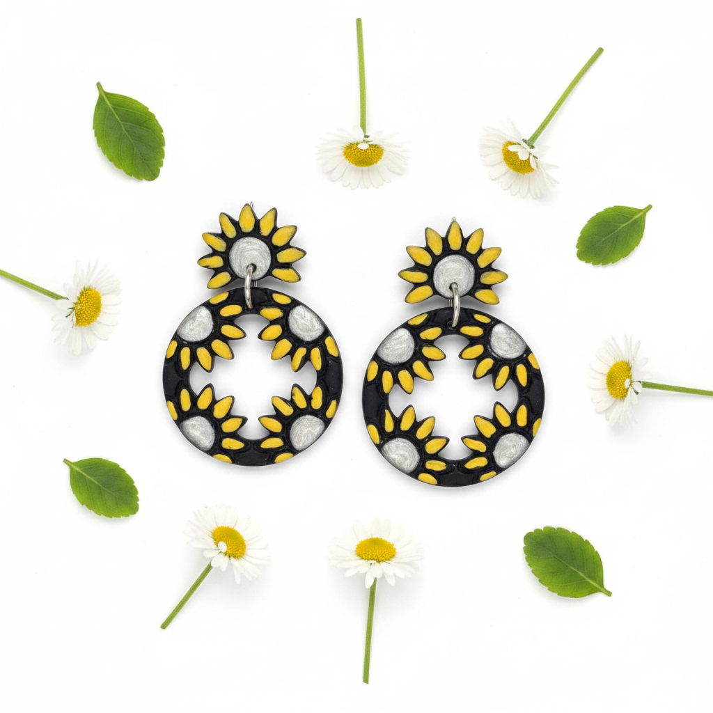 Whimsical Daisy Earrings