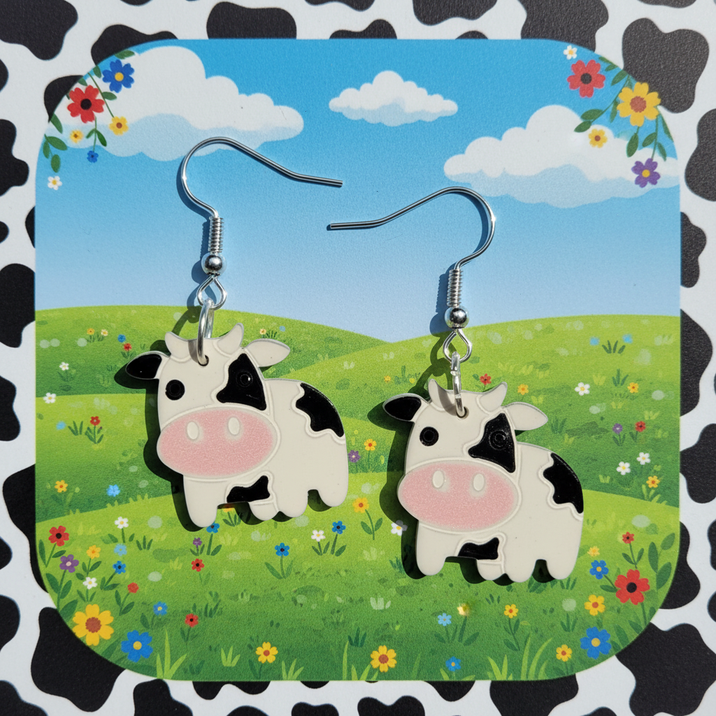 Fun Cow Earrings