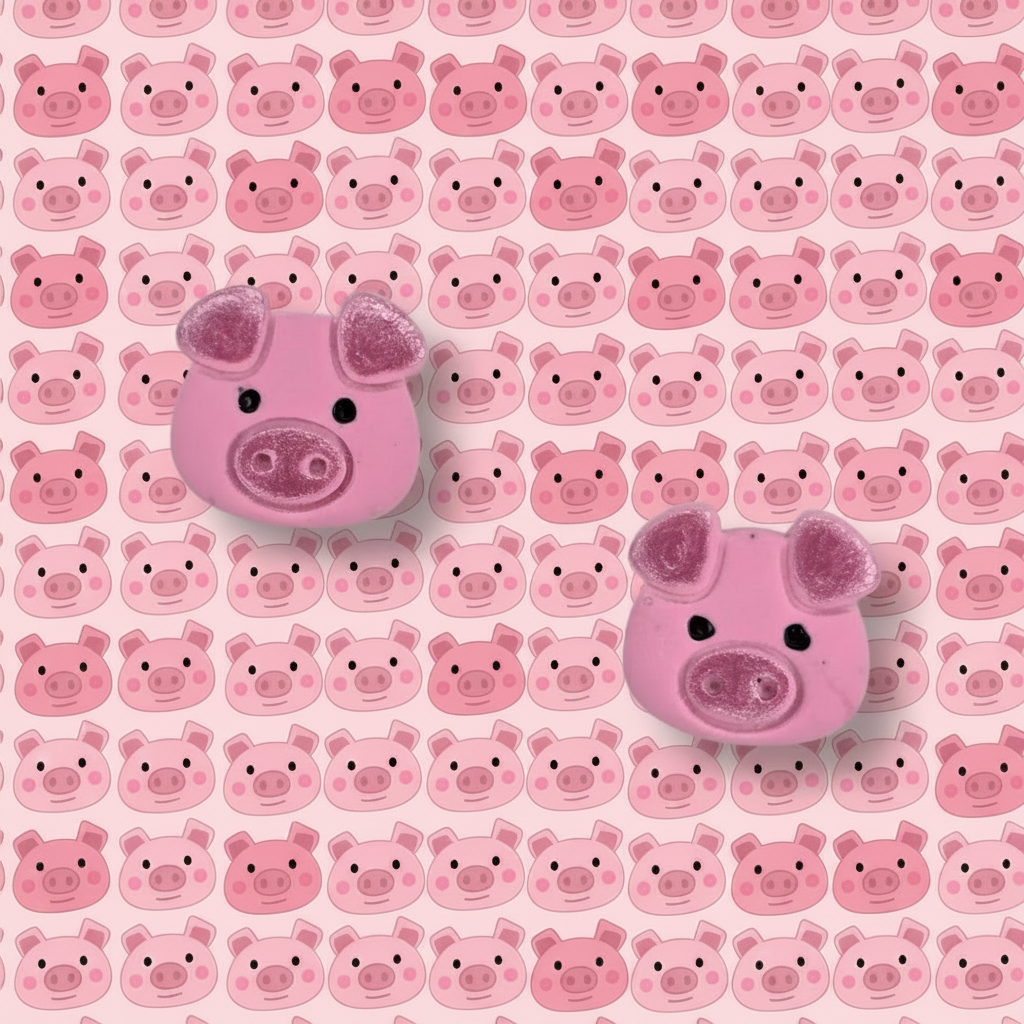 Koala or Pink Piggy Stud Earrings