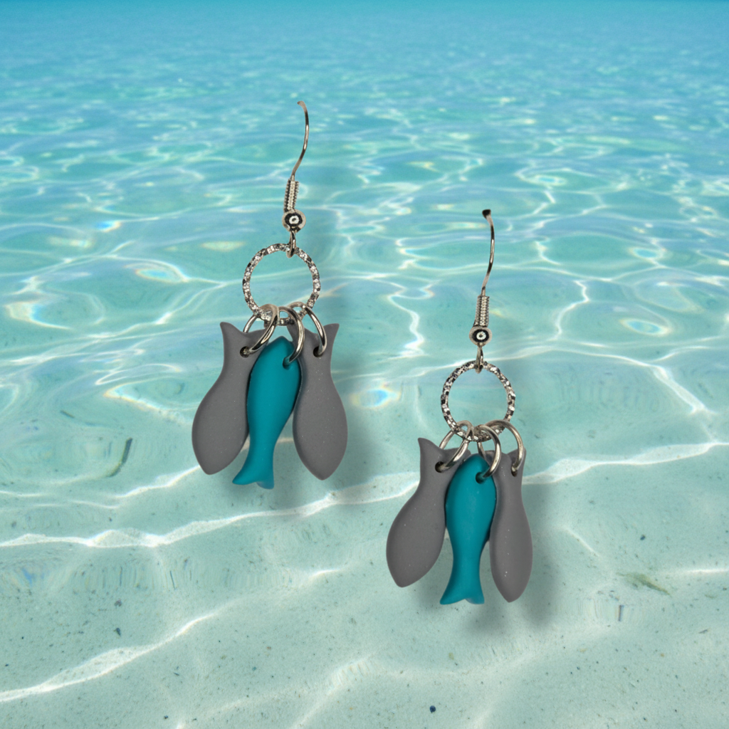 Swimming Against the Rest Fish Earrings