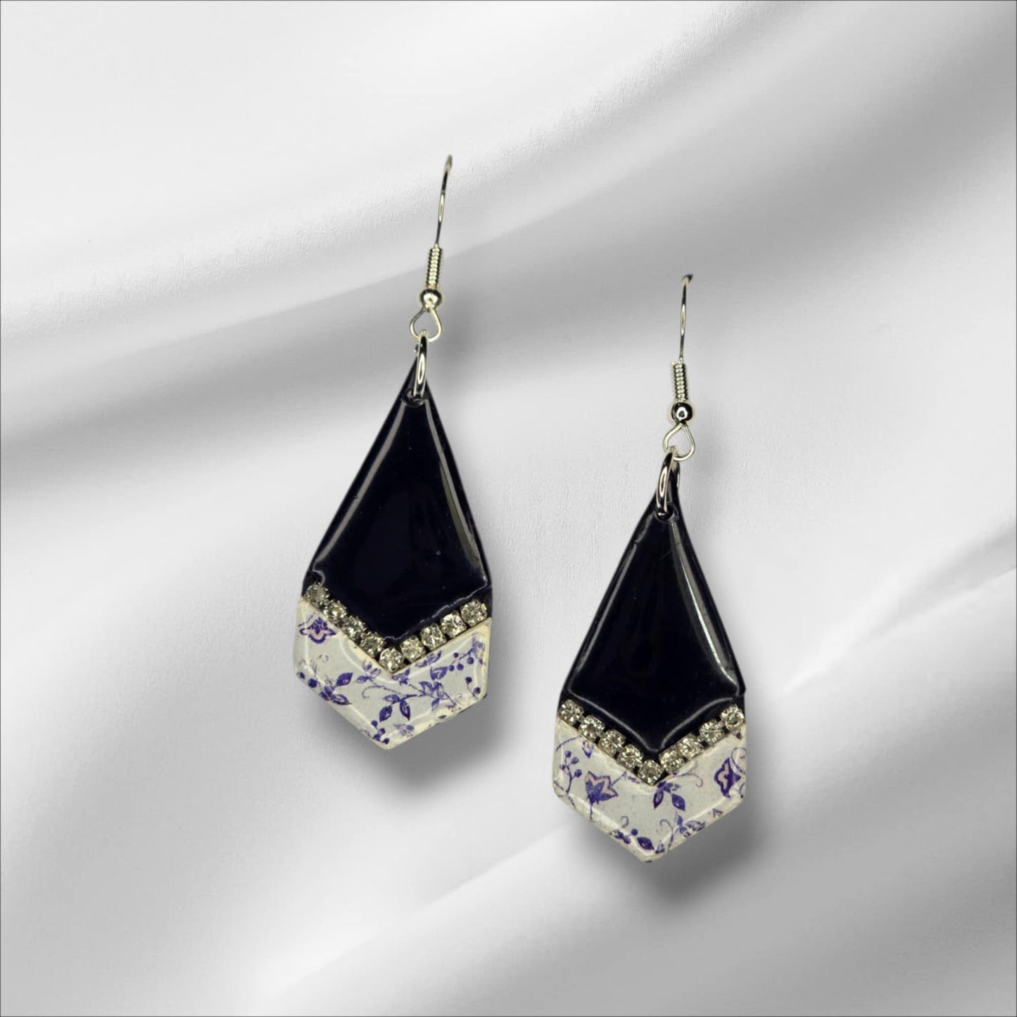 Blue Dangle with a Rhinestone Accent
