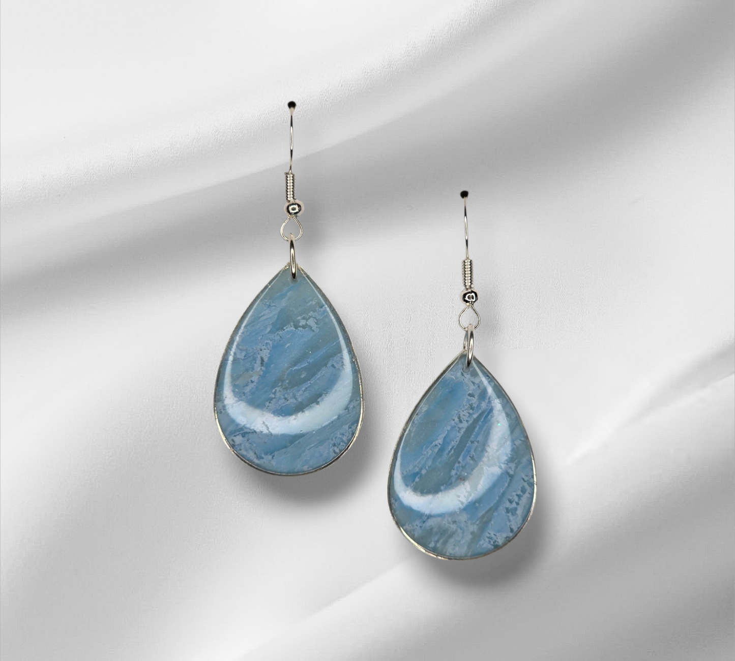 Ocean Blue Teardrop Earrings