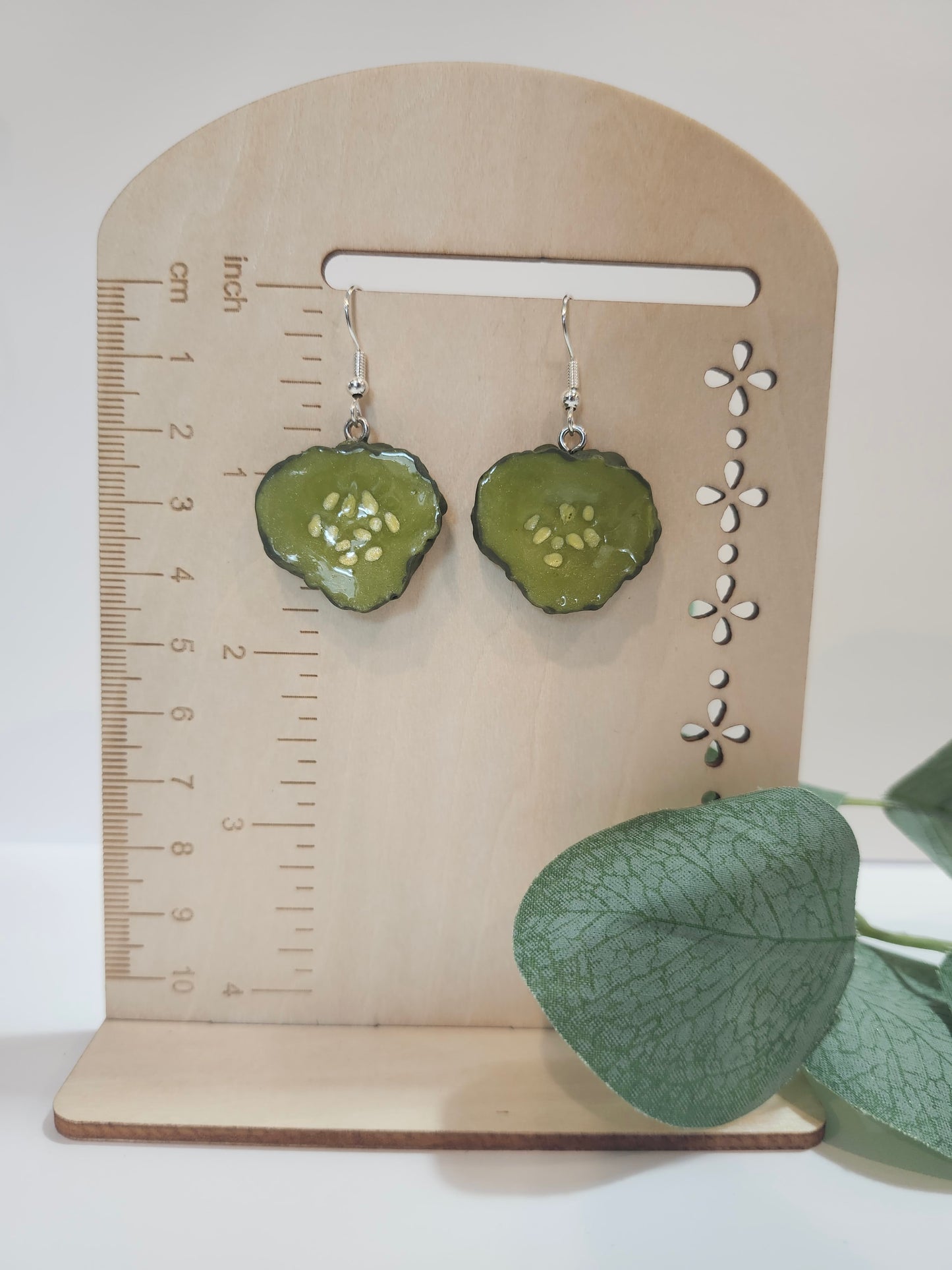 Realistic Pickle Earring