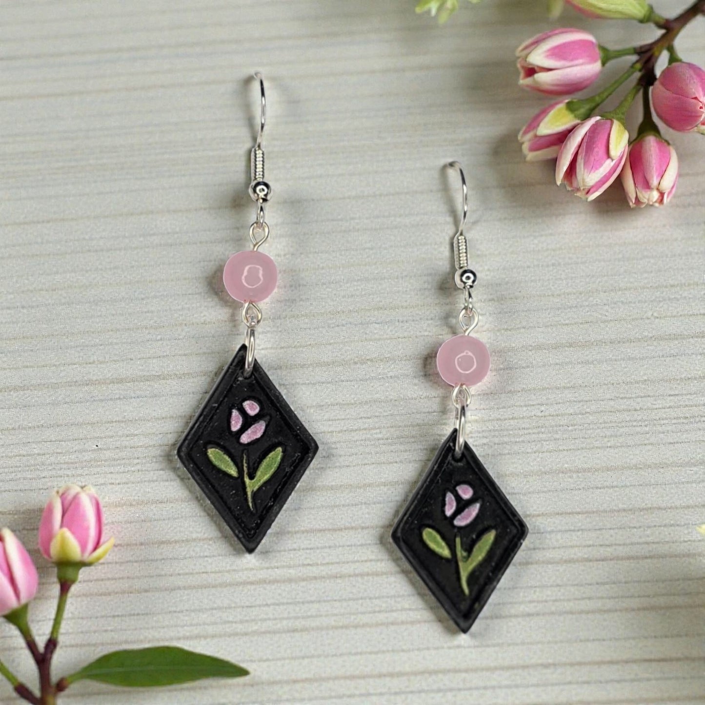 Tulip Flower Dangle Earring