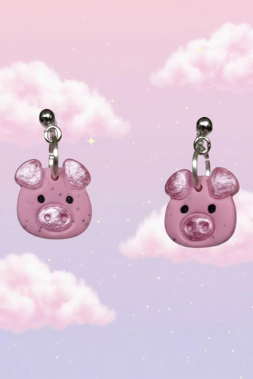 Little Pig Silicone Clip on Earring