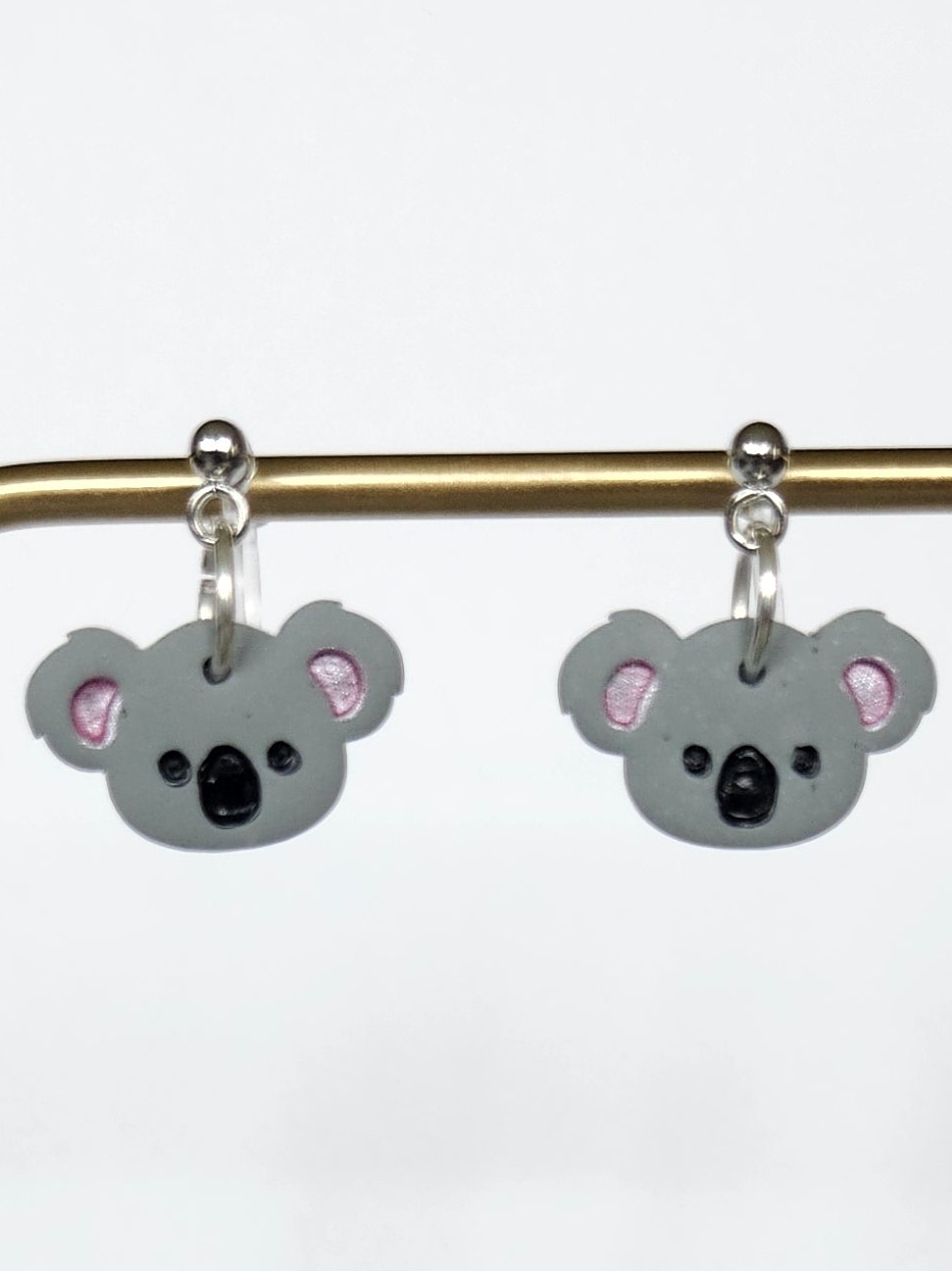 Koala Bear Silicone Clip on Earring