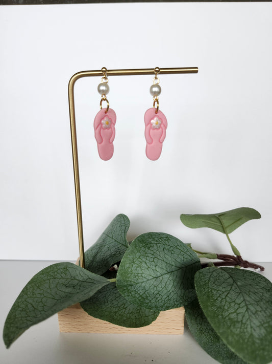 Flip Flop Silicone Clip on Earring