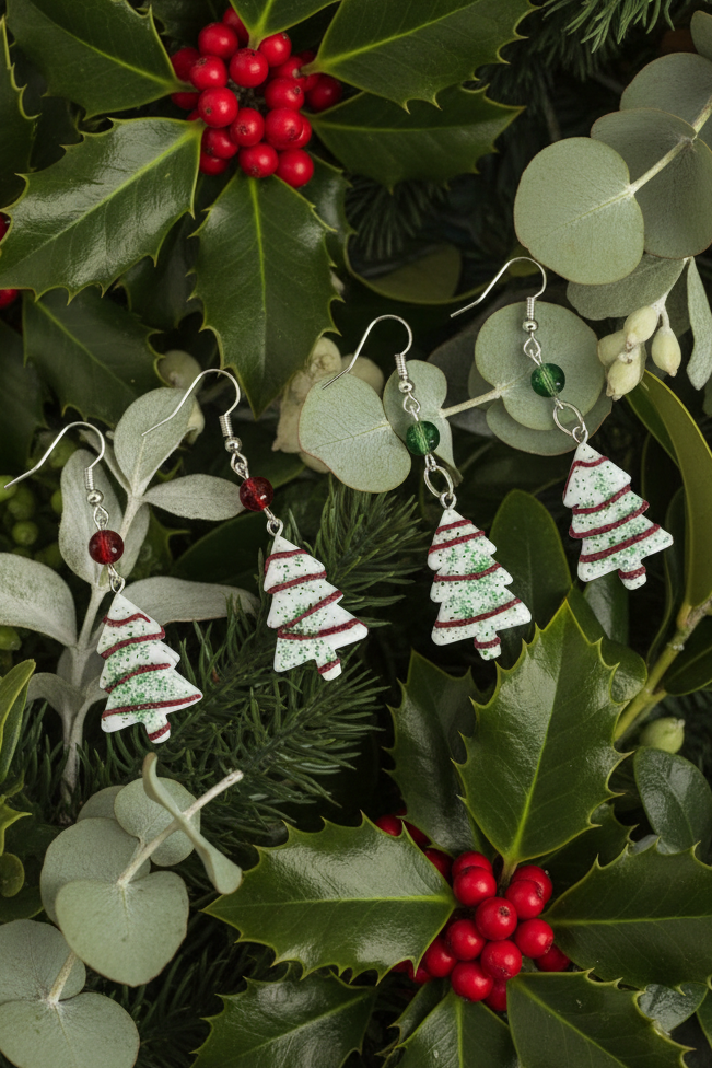 Little Debi Christmas Tree Earrings