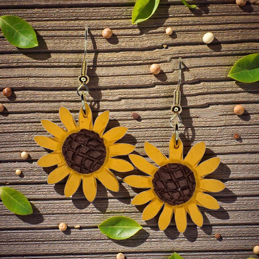 Sunflower Dangle Earring