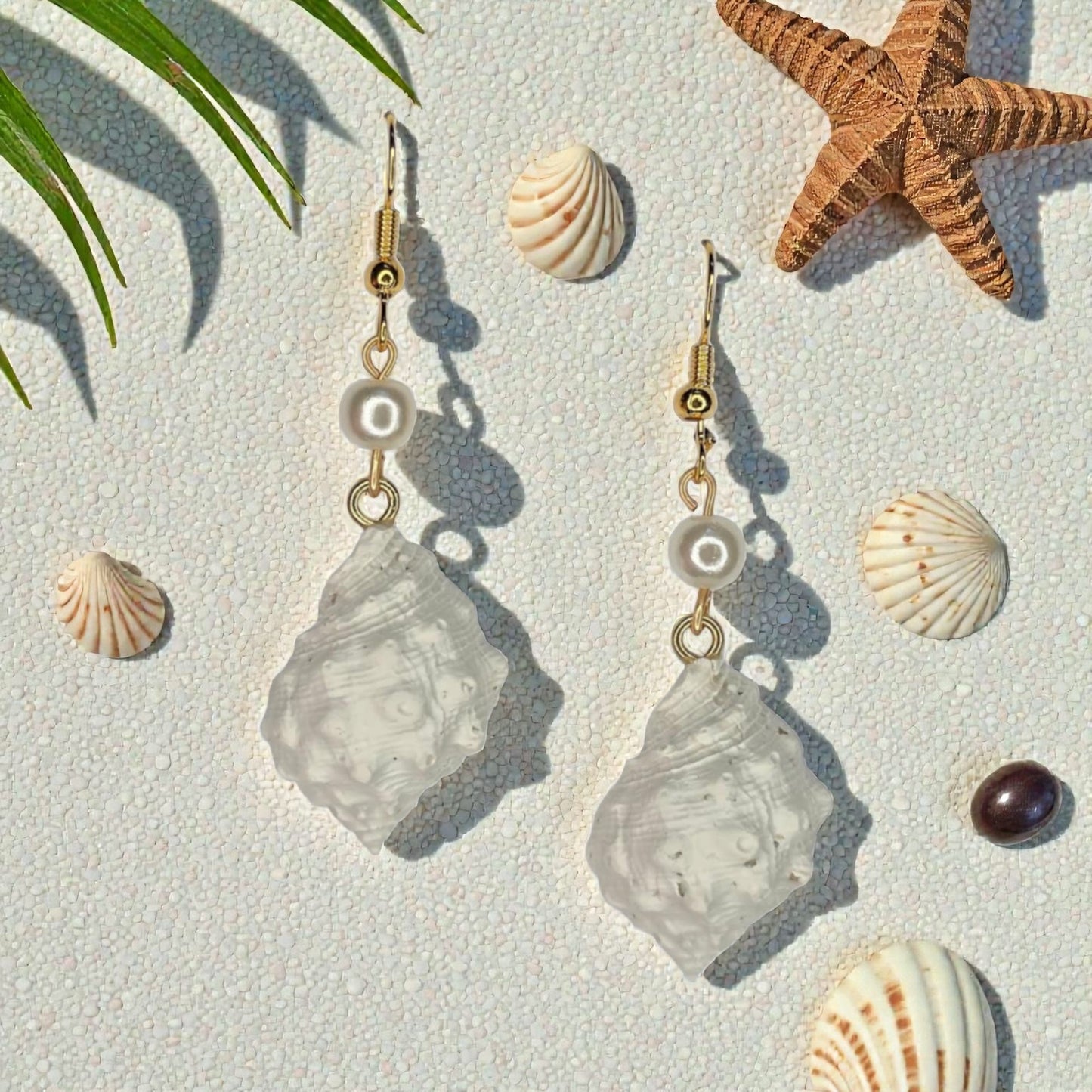 Sea Shell Dangle with Pearl