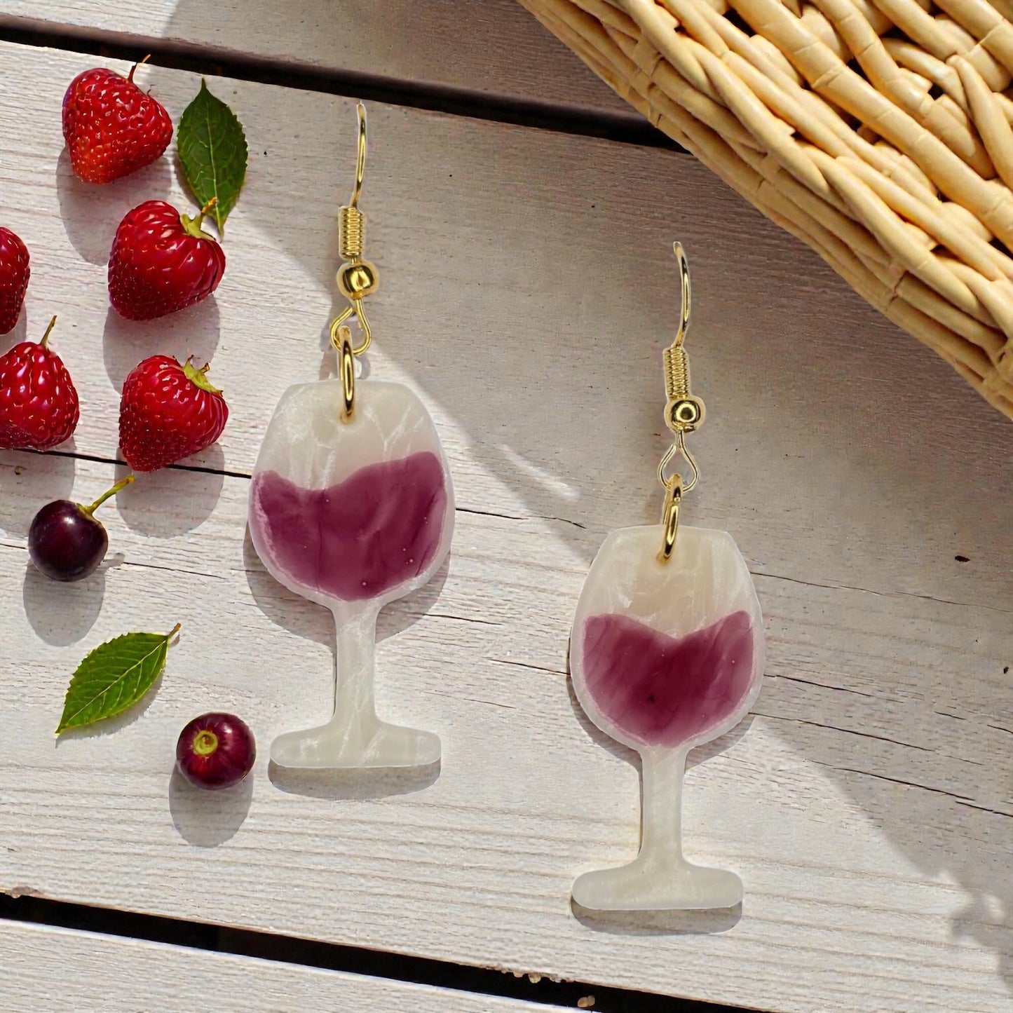 Wine Glass or Bottle Earrings