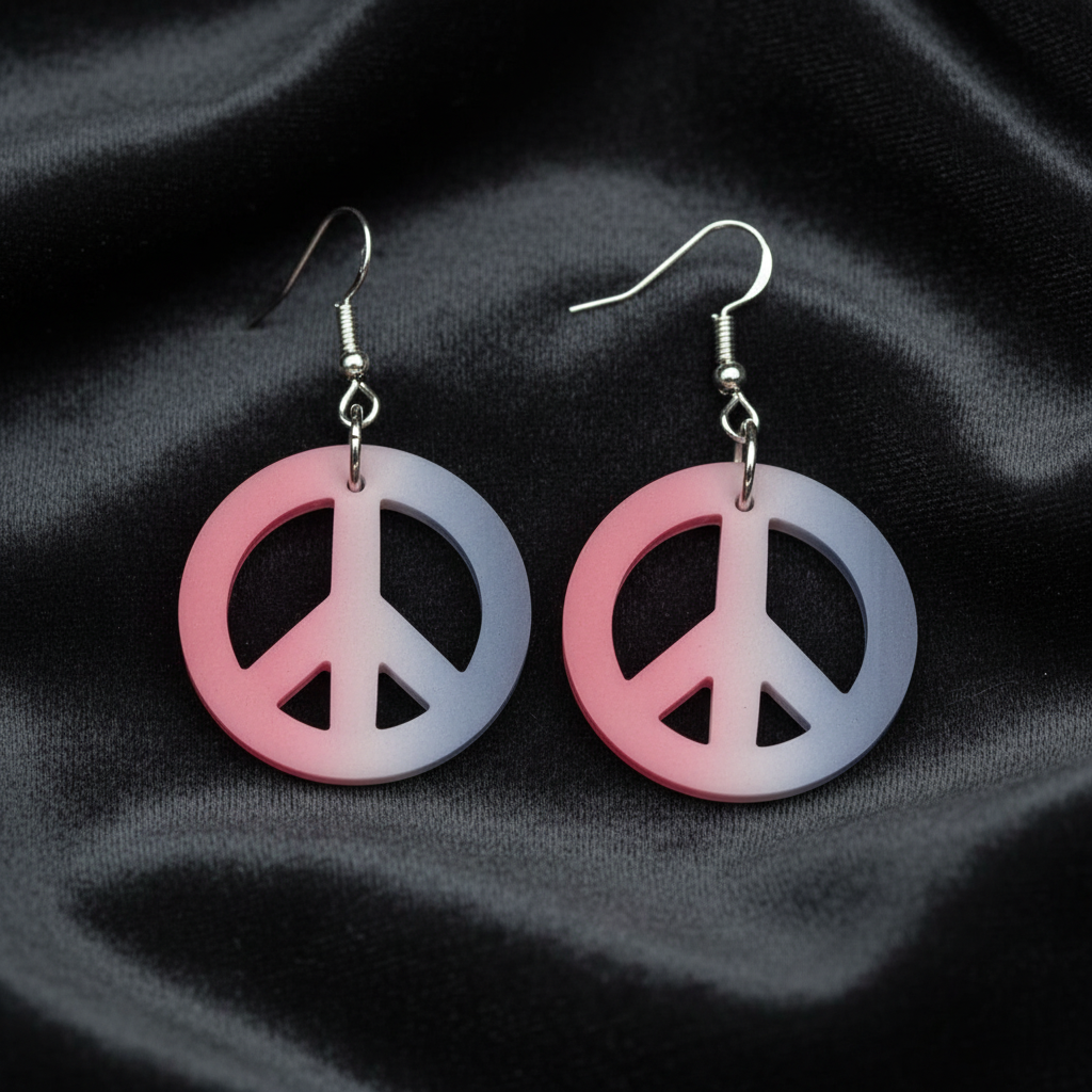 Peace Symbol Earrings