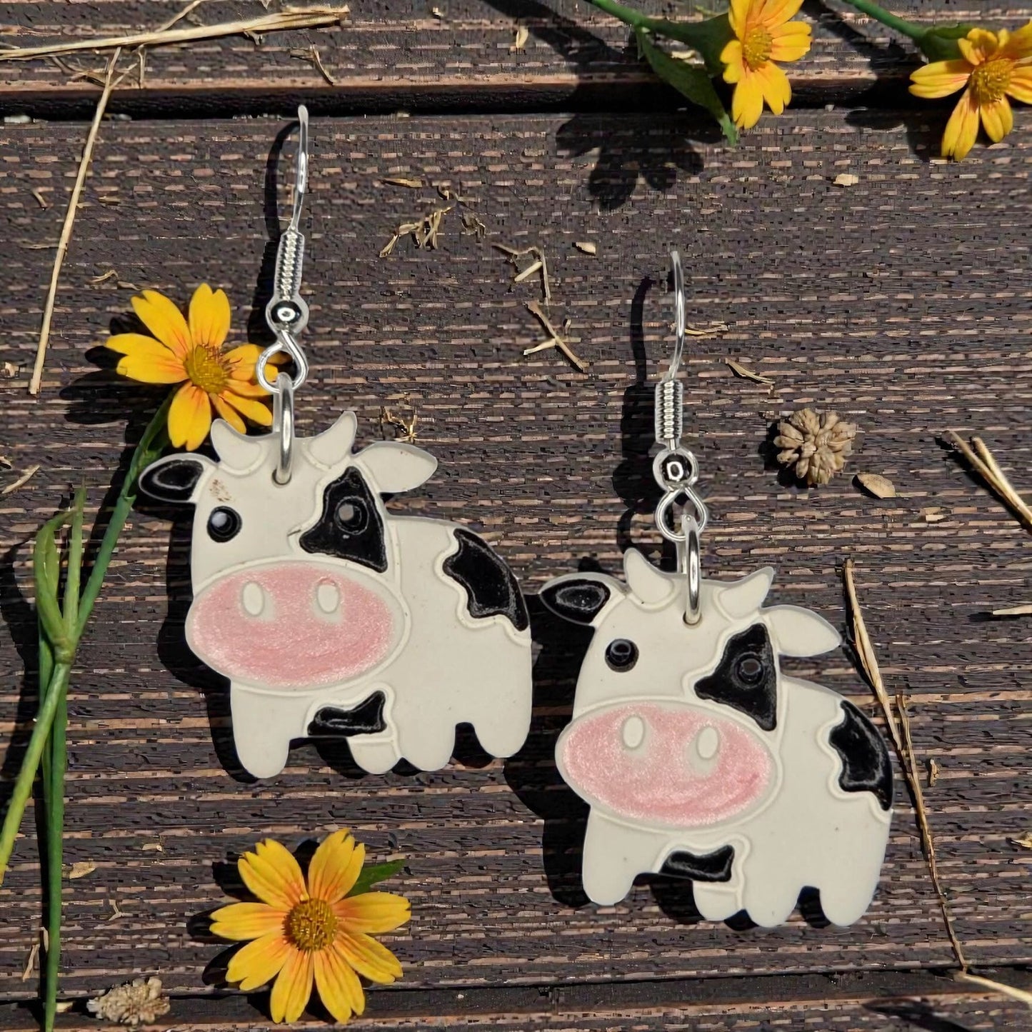 Fun Cow Earrings