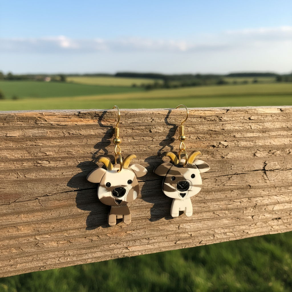 Fun Goat Earrings