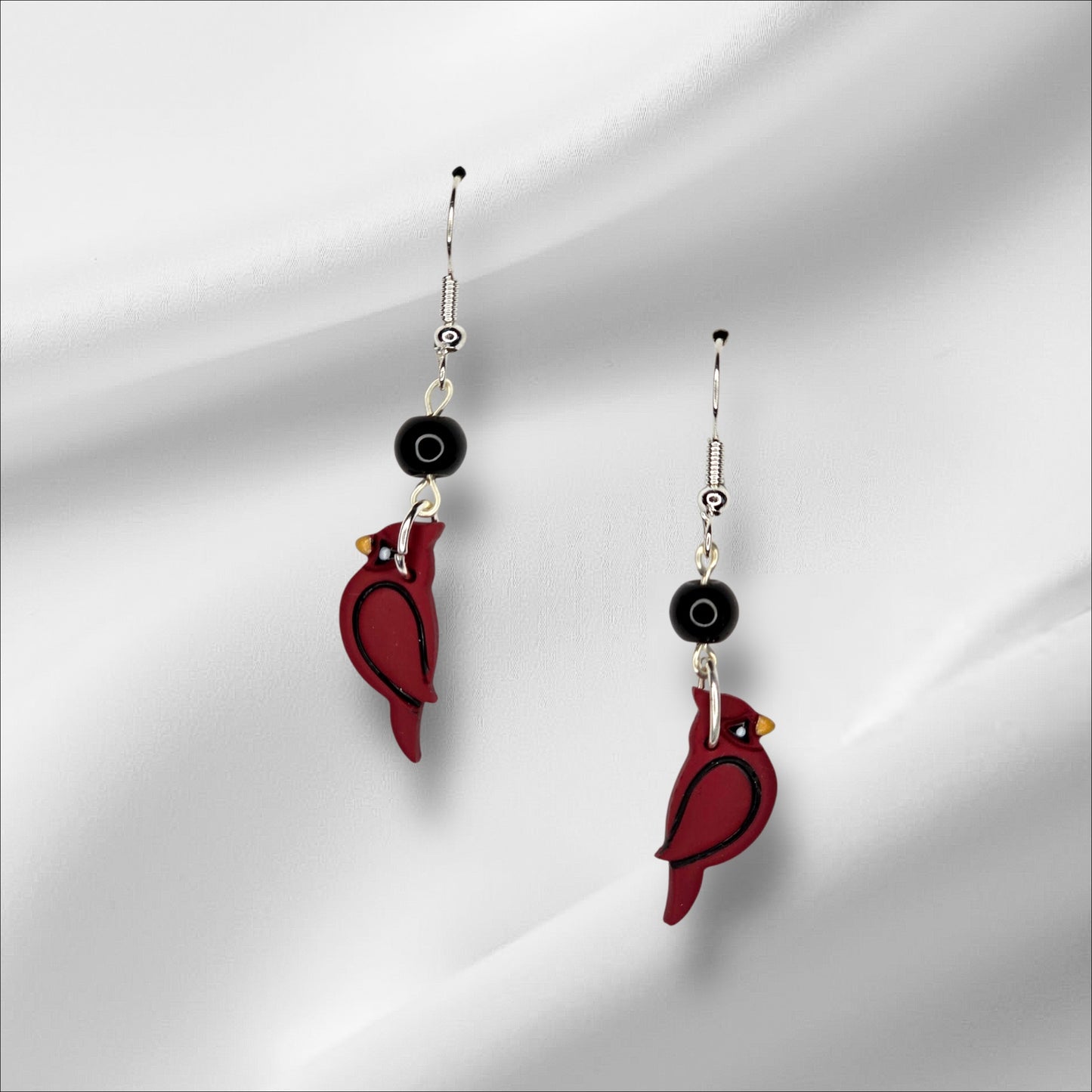 Blue Bird or Red Bird Earrings