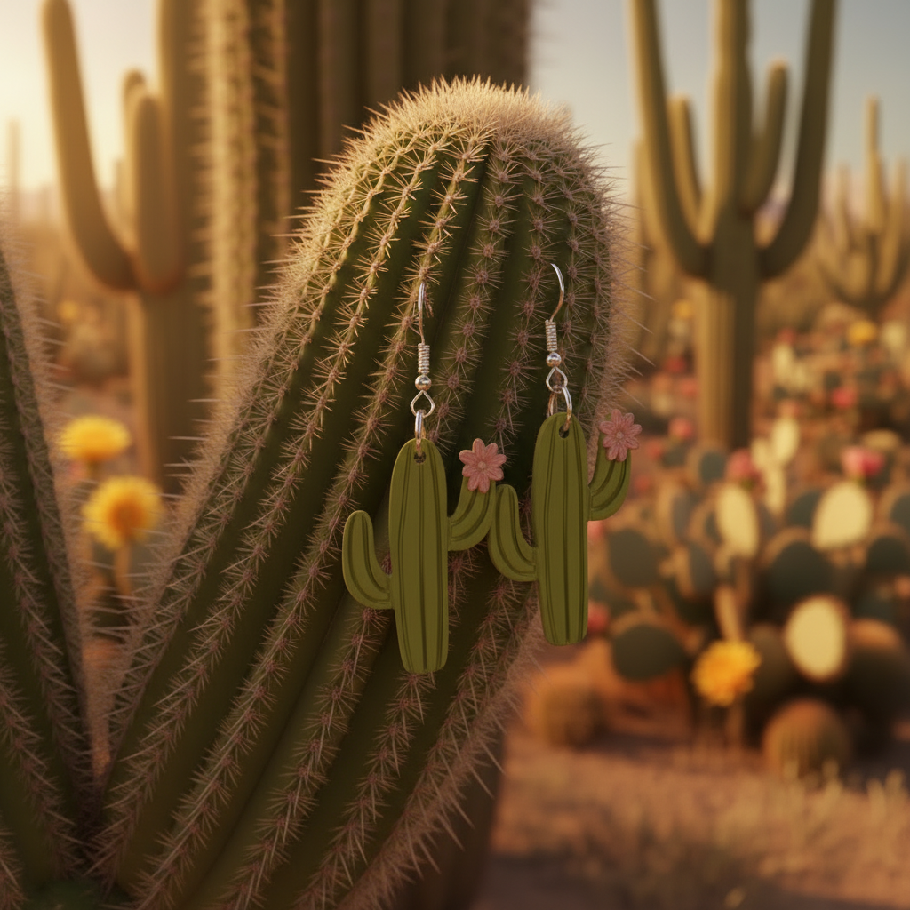 Cactus Earrings