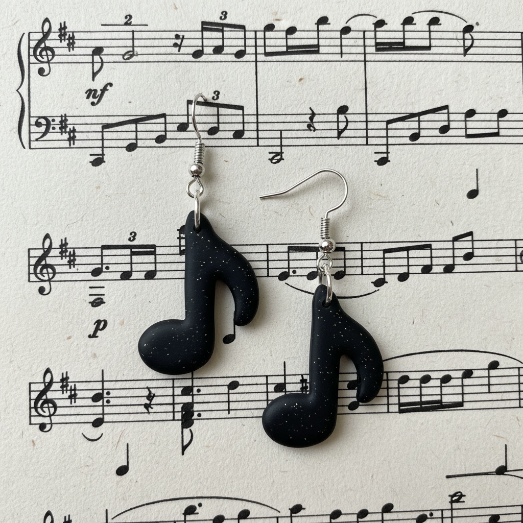 Music Note Earrings