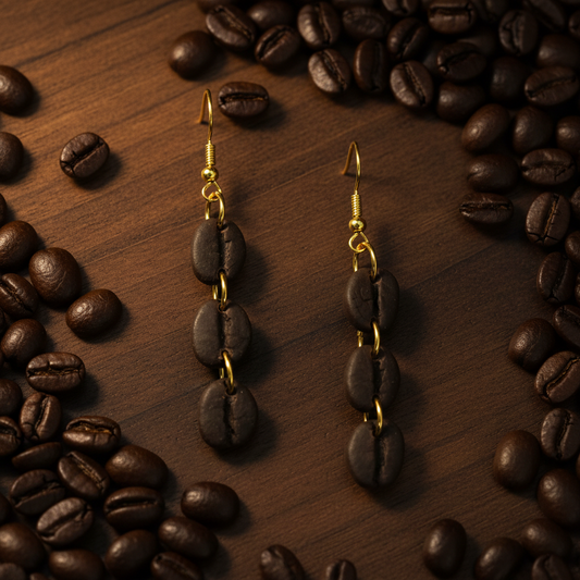 Tiered Coffee Bean Earring