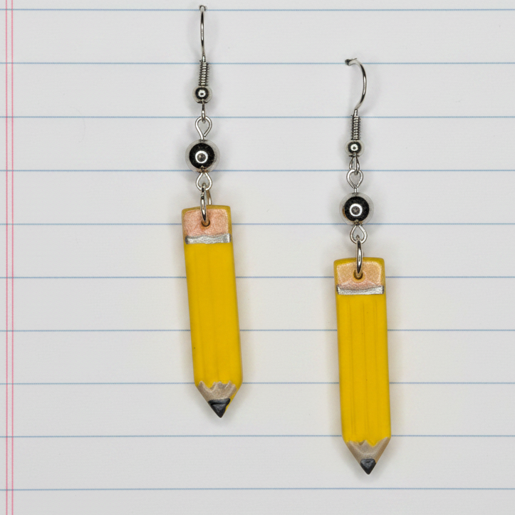 Pencil Dangle Earring