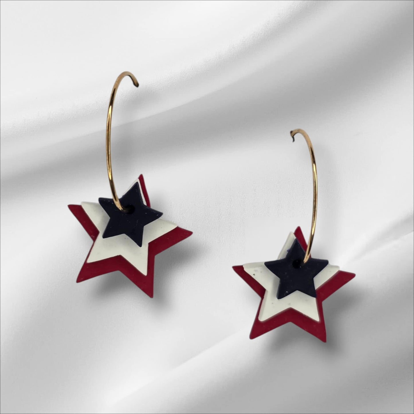 Red, White, and Blue Stars on a Hoop