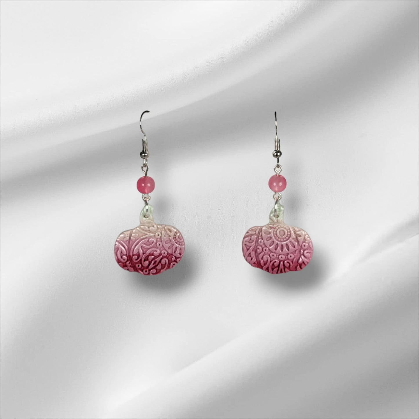 Pink Ombre Pumpkin Earring