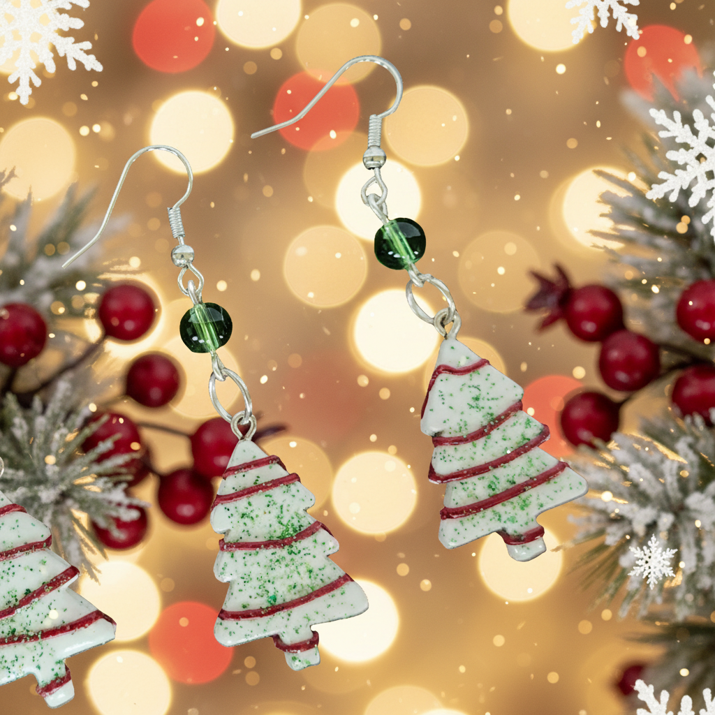 Little Debi Christmas Tree Earrings