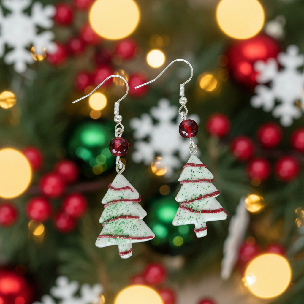 Little Debi Christmas Tree Earrings