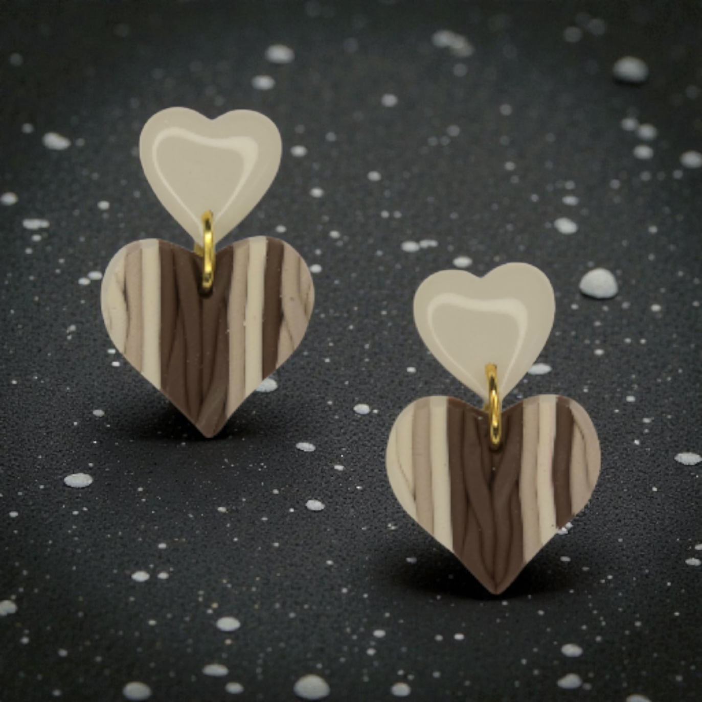 Cable Knit Earrings in Neutral