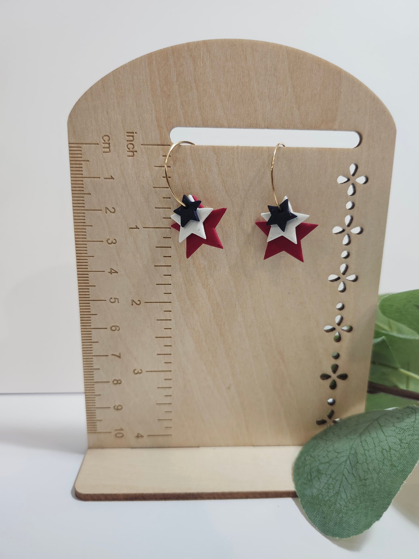 Red, White, and Blue Stars on a Hoop