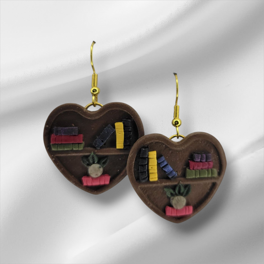 Bookshelf Earrings