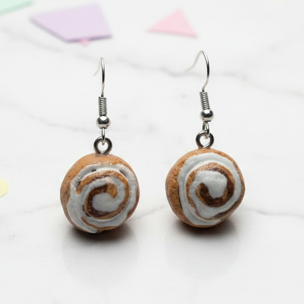 Cinnamon Roll Earrings