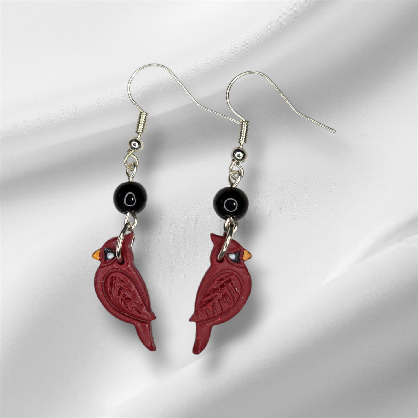 Cardinal Earrings