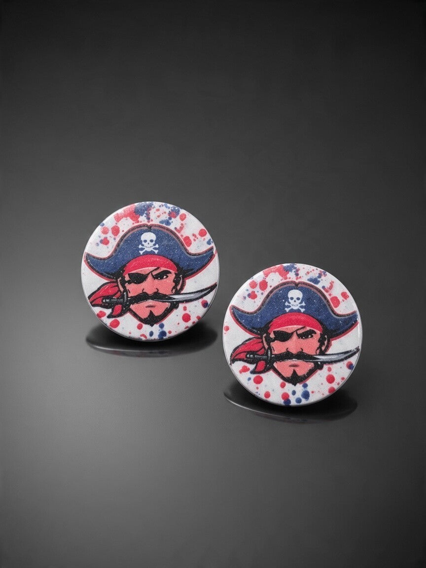 Garaway Pirates School Spirit Stud Earrings