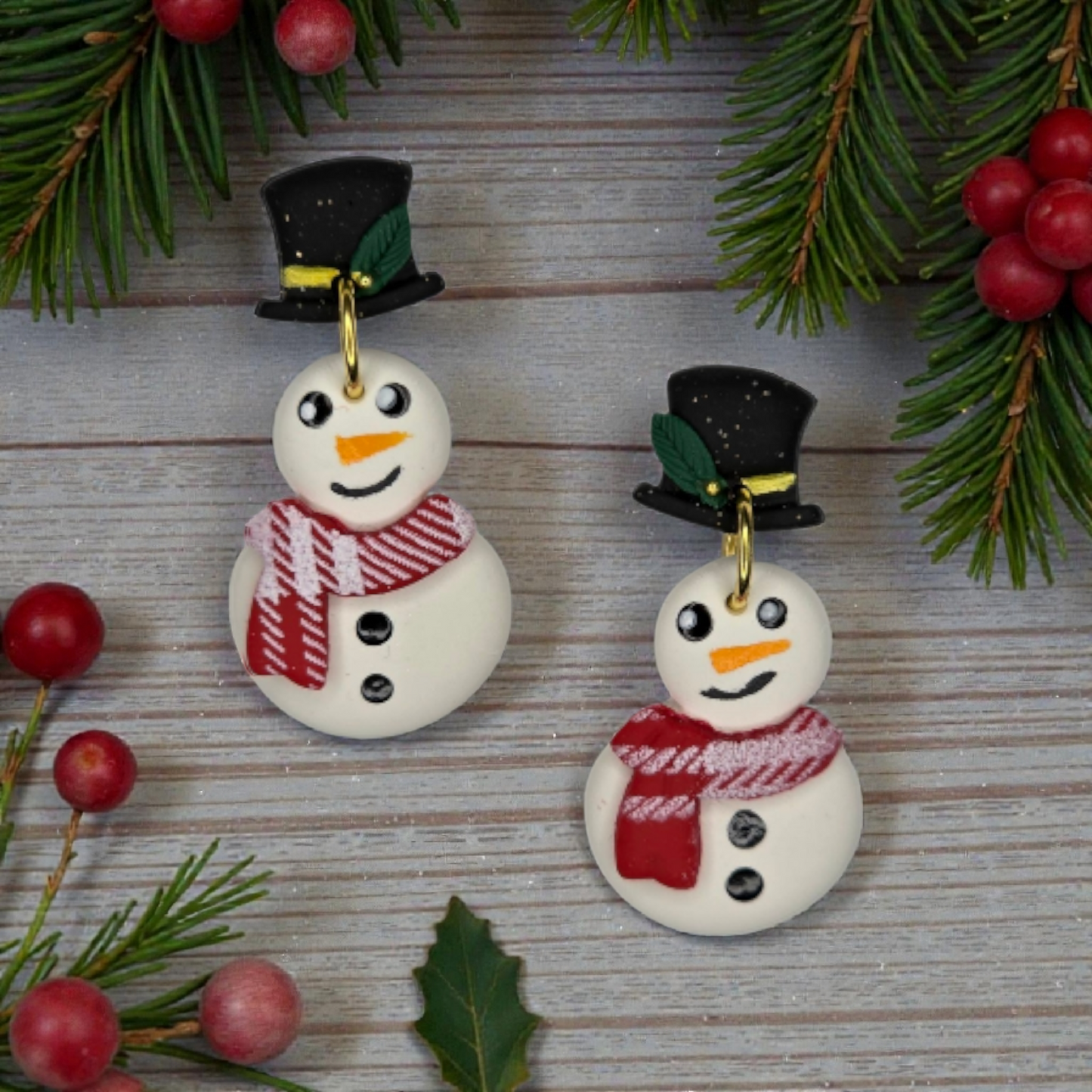 Cute Snowman Earrings