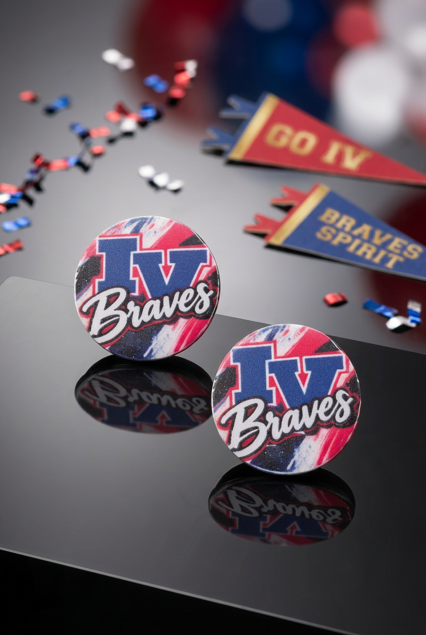 Indian Valley Braves Spirit Stud Earrings